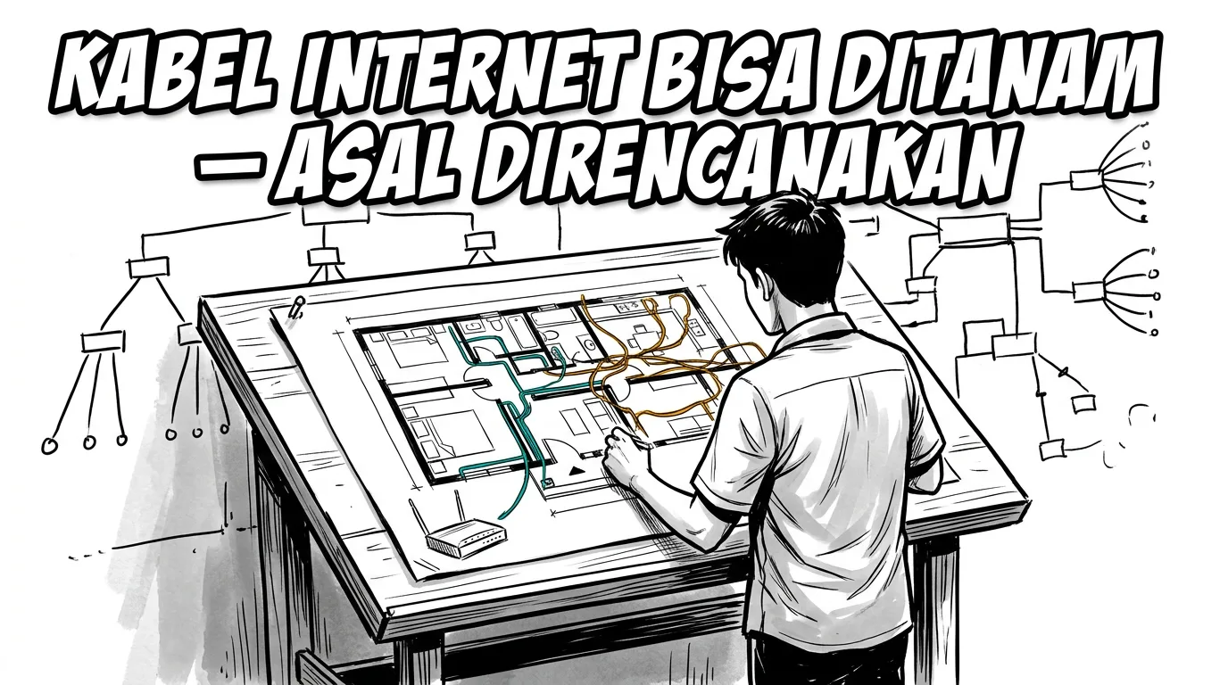 Kabel Internet di Rumah Bisa Ditanam — Asal Direncanakan Sejak Awal